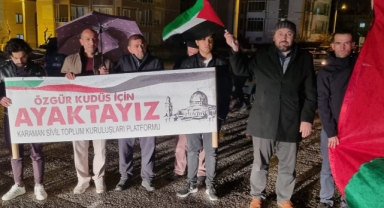 Karamanlı STK'lardan Mescid-i Aksa tepkisi