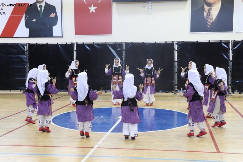 Karaman'da halk oyunları il birinciliği yarışması yapıldı
