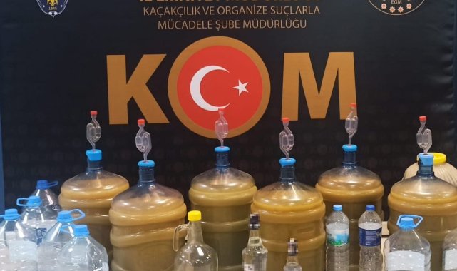 Çankırı'da 118 litre sahte alkol ele geçirildi