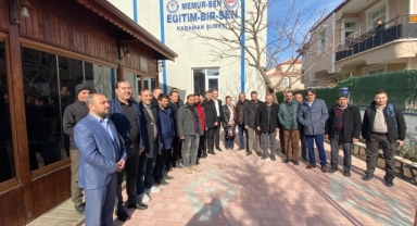 Eğitim BİR-SEN Karaman basınıyla bir arada