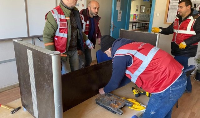 15 okulu eğitim öğretime hazır hale getirdiler