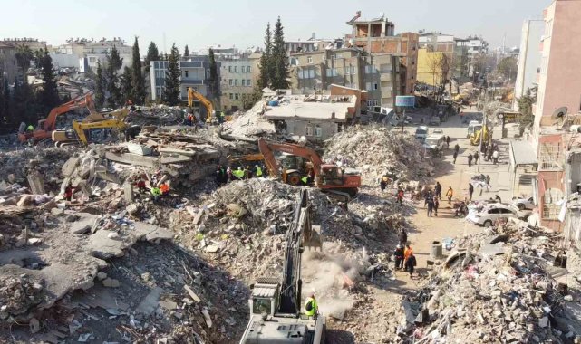 Adıyaman'daki enkazların dron görüntüsü