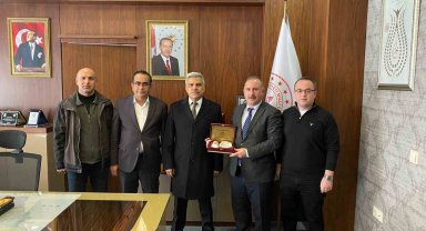 Ağrı Emniyet Müdürü Özen, Hasanoğlu'na veda ziyaretinde bulundu