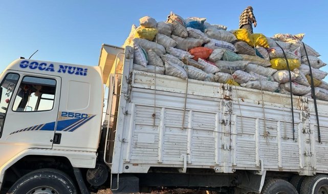 Antalya'dan gönderilen odunlar afet bölgesine ulaştı