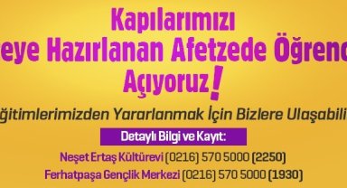 Ataşehir Belediyesi'nden depremzede öğrencilere eğitim desteği