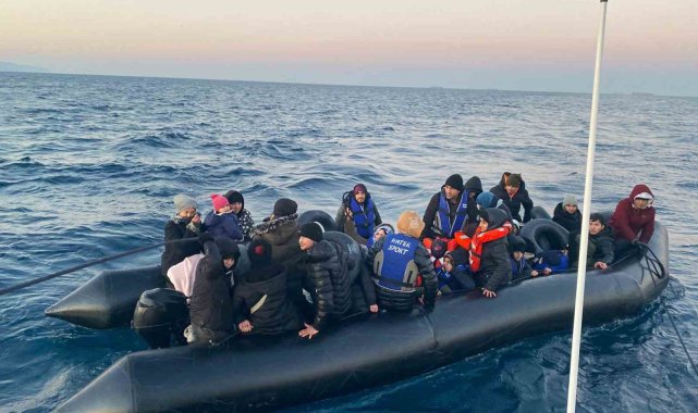 Ayvacık açıklarında 41 kaçak göçmen yakalandı