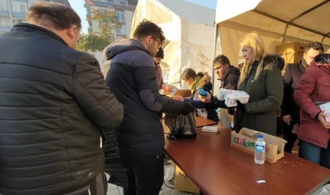 Başkan Şeniz Doğan deprem bölgesi Hatay'da