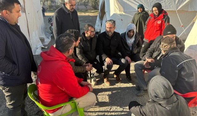 Başkan Suer Hatay'da depremzedelerle bir araya geldi