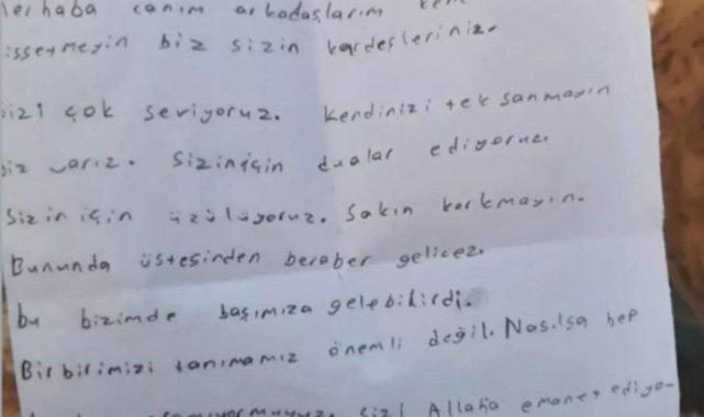 Bayburtlu minik İbrahim'in depremzede kardeşleri için yazdığı mektup yürekleri ısıttı