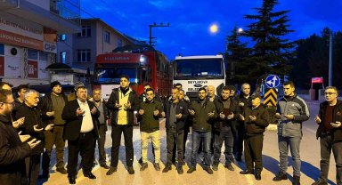 Beylikova'dan ikinci yardım konvoyu deprem bölgesine doğru yola çıktı