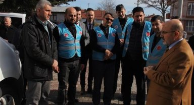 Bolu'dan gönüllü 11 din görevlisi deprem bölgesine uğurlandı