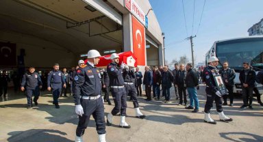 Bursa itfaiyesinde hüzünlü veda