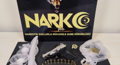 Çalıntı motosikletle uyuşturucu ticareti yapıyordu, yakalandı