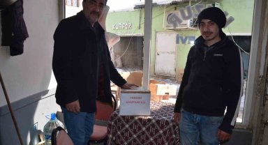 Çayevi sahibi bir günlük hasılatı depremzedelere bağışladı