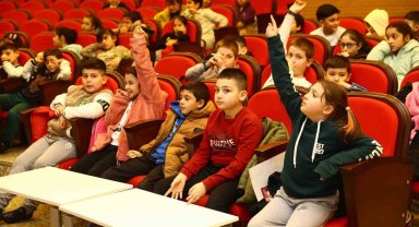Çocuklara deprem bilinci dersi