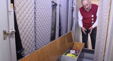 Deprem korkusuyla 'deprem kabini' üretti