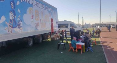 Depremzede çocuklar için bilim tırı ile Adıyaman'da
