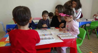 Depremzede öğrenciler için devlet-özel sektör iş birliği ile anaokulu kuruldu