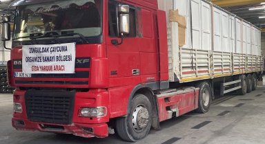 Depremzedeler için OSB'den seyyar tuvalet ve duş kabinleri yola çıktı