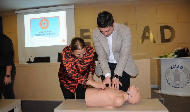 EGİAD'dan deprem sonrası ilk yardım eğitimi