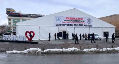 Erzincan'da yardımlar AFAD, ERMEK ve kaymakamlıklarda toplanmaya devam edecek