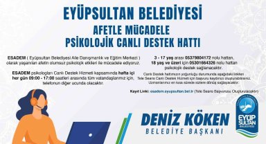 ESADEM Afetle Mücadele Psikolojik Canlı Destek Hattı başlattı