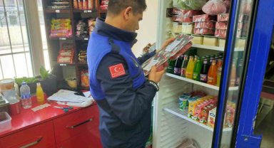 Gürsu zabıtası okul kantinlerinde