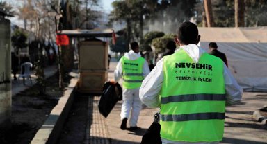 Hatay'ı Nevşehir Belediyesi temizliyor
