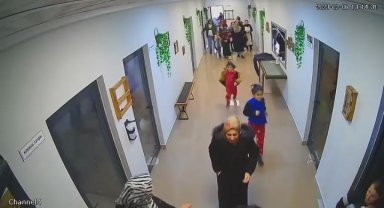 İkinci depreme anaokulunda yakalandılar, korku anları kameraya yansıdı