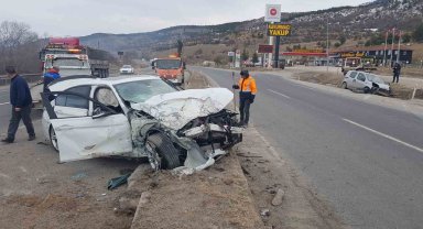 Karabük'te ölümlü kaza güvenlik kamerasına yansıdı
