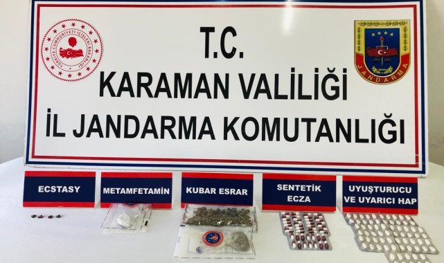 Karaman'da uyuşturucu operasyonunda 3 kişi gözaltına alındı