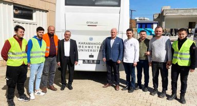 KMÜ deprem bölgesinde aşevi kurdu