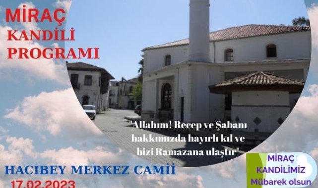 Köyceğiz Müftülüğü Miraç Kandili programına davet etti