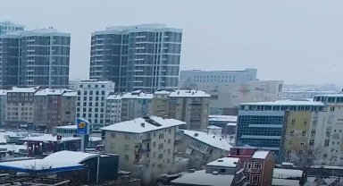 Malatya'da 2. depremde binaların çökme anı dron kamerasında