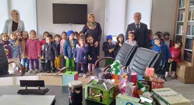 Minik yüreklerden kocaman bağış
