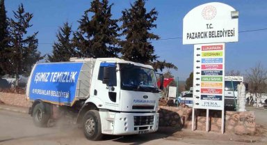 Pursaklar Belediyesi temizlik ekibi deprem bölgesinde