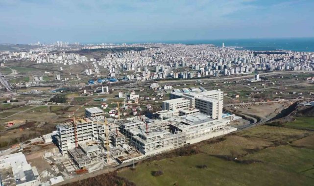 Samsun Şehir Hastanesi'nin kaba inşaatı bitmek üzere