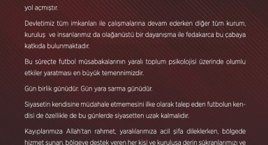 Sivasspor'dan açıklama: "Gün birlik günüdür"