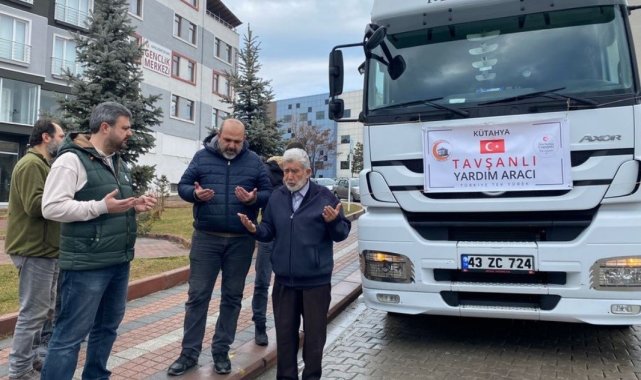 Tavşanlı'dan deprem bölgesine 27 ton kömür gönderildi