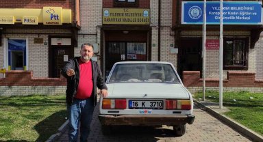 Tek aracını depremzedelere konteyner alana verecek