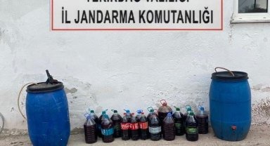 Tekirdağ'da sahte içkiye geçit yok: Yüzlerce litre ele geçirildi
