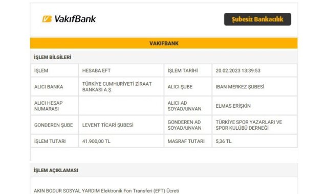 TSYD Trabzon Şubesi'nden, enkazdan kolunu keserek çıkan Akın Bodur'a destek