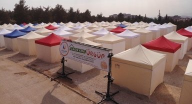 Ürgüp Belediyesi Hatay'da çadır kent kurdu