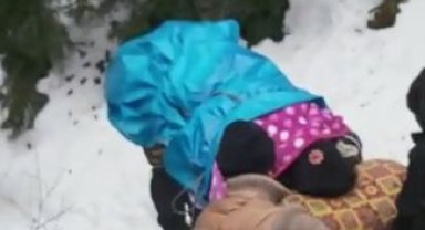 Yolu kapalı köydeki hasta, Gürcistan üzerinden Türkiye'ye getirildi