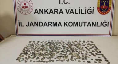 Başkentte farklı dönemlere ait 680 adet sikke ele geçirildi