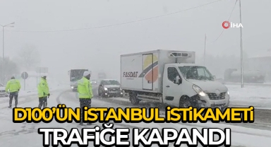 Bolu Dağı'nın İstanbul istikameti trafiğe kapandı