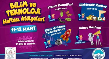 Büyükşehir'in Bilim Merkezi'nden 'Bilim Ve Teknoloji Haftası atölyeleri'