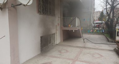 Çamaşır makinesinden çıkan yangın, ekipler tarafından söndürüldü
