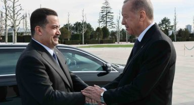 Cumhurbaşkanı Erdoğan, Irak Başbakanı es-Sudani'yi resmi törenle karşıladı
