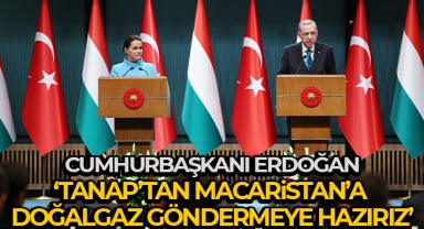 Cumhurbaşkanı Erdoğan: 'TANAP’tan Macaristan’a doğalgaz göndermeye hazırız'